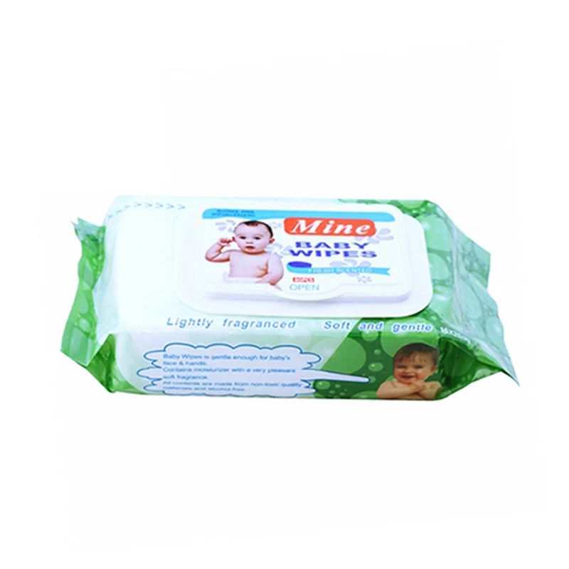80pcs Hot Sale Spunlace Nonwoven Scented Organic Baby Wet Wipes With