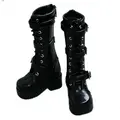 wamami 16 Black 1 4 MSD DOD BJD Dollfie Leather Boots Shoes