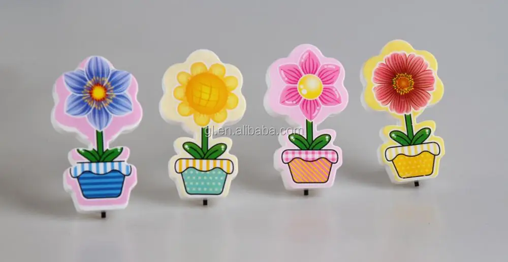 W075 mini switch plug in flower pot night light cute gift For Children Baby Bedroom with 0.6W AC 110V 220V