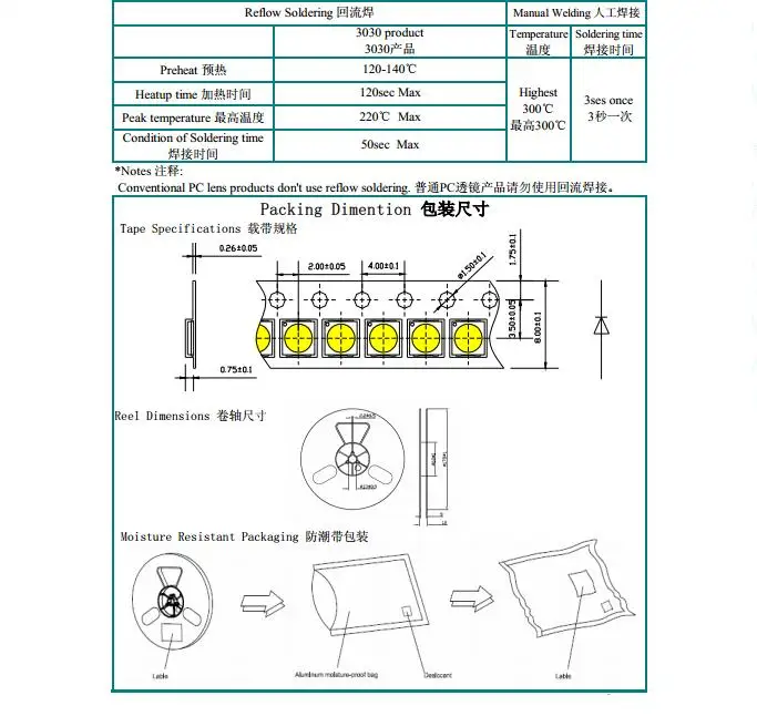 Diode Datasheet Of Smd 3030 Cree Chip Led Buy Smd 3030 Cree Chip Led