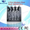 Low price wavecom q24 plus gsm/gprs modem 4 port Quad band with change Imei support open AT command