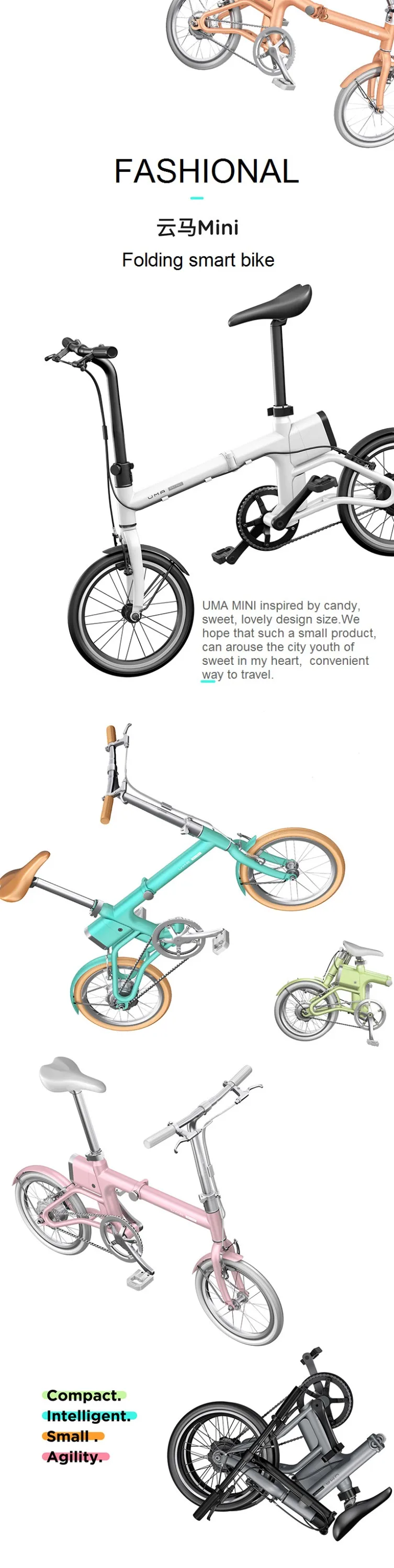 yunbike uma mini pro foldable bicycle