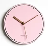 Lovely Pink Home Decor Modern Children Wall Clocks Fancy Designs Quartz Silent for Bedroom