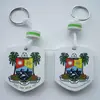 custom shape silk screen color floating eva foam keyring, foam keychain