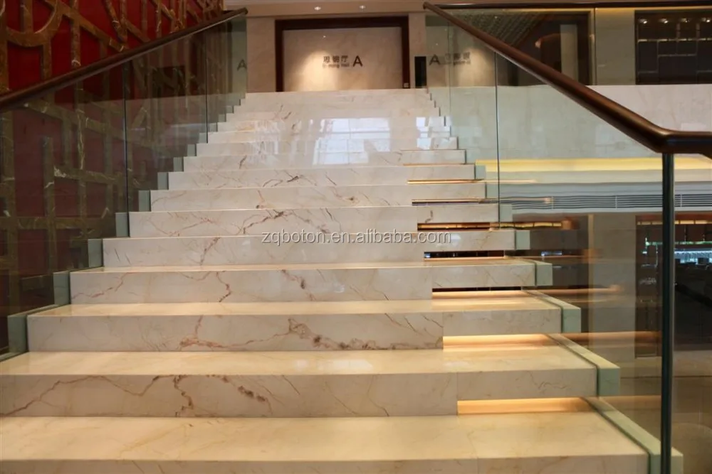 Venta surtidor de china crema losa de marmol para suelos de marmol ... Escalera decoración Marmol