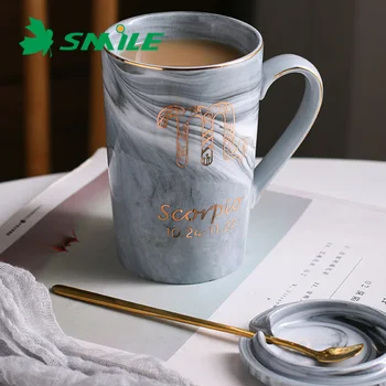 Monogram Long Letter Latte Large Handle Tall Black Coffee Mugs Monogram Long Letter Latte Large Handle Tall Black Coffee Mugs