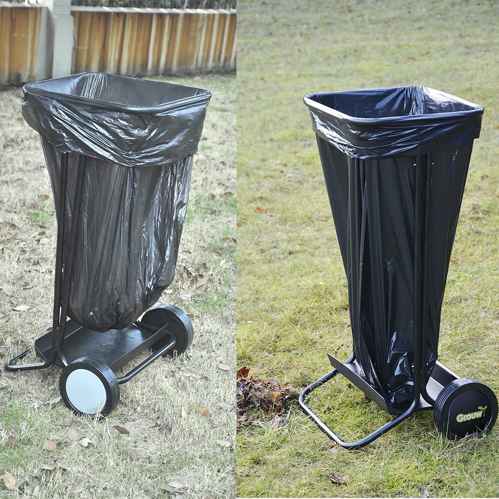 Vertak Good Quality Empty Outdoor Garden Leaf Bag Cart/rubbish Cart