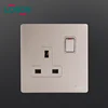 Fireproof PC panel 1 gang 1 way wall socket