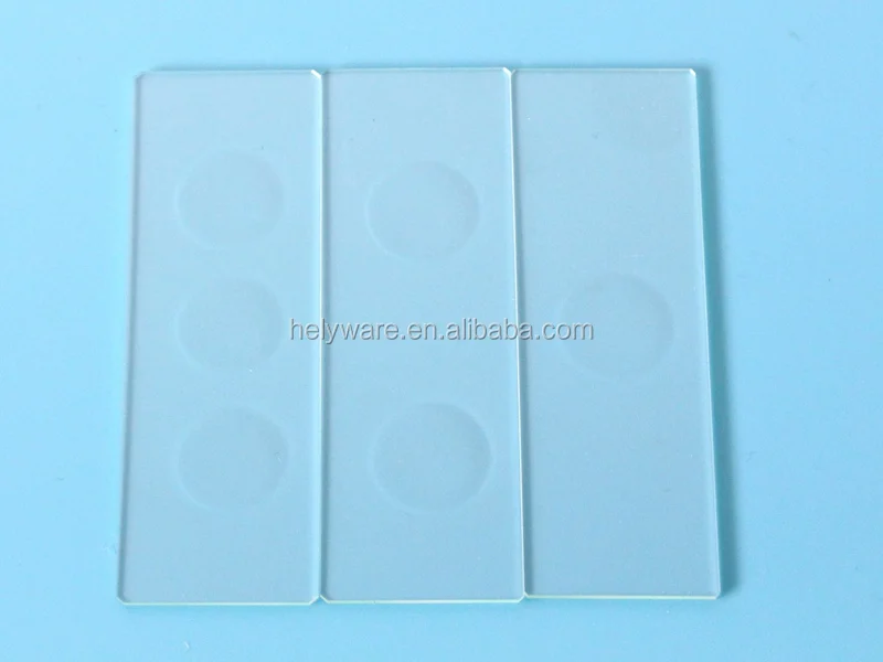 7103 Single Depression one well concavity slides Concave Glass Microscope Slide_Glass slide