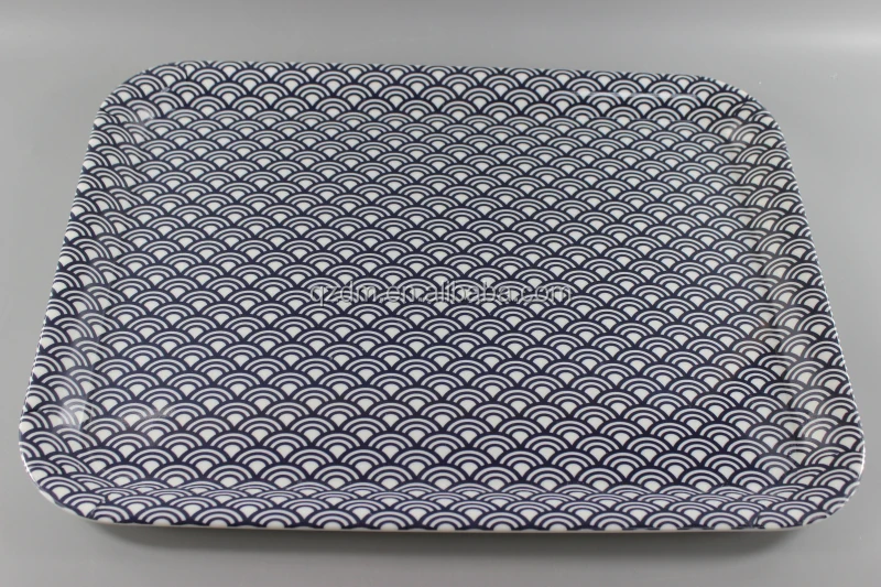Korea Melamine nice quality plastic breakfast tray