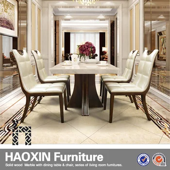 Moderno Semplice Tavolo Da Pranzo Insiemesolido Tavolo Da Pranzo In Legno E Sedia Con Piano In Marmo Per La Vendita Buy Malese Tavolo Da Pranzo In