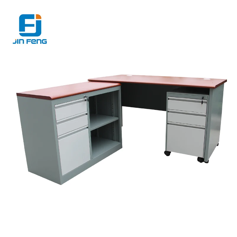 Executive Desk With Table Top Removable Electrical Socket Plugs