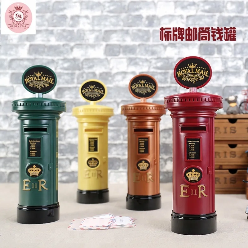 New Design Piggy Banks Post Box Shaped Coin Bank Post Coin Bank