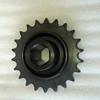 ANSI Standard Type C Black Oxidised Sprocket Wheel with an Hexagonal Centre Hole