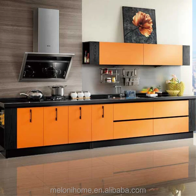 Guangzhou Kitchen Cupboard With Blum Kitchen Accessories Laminated