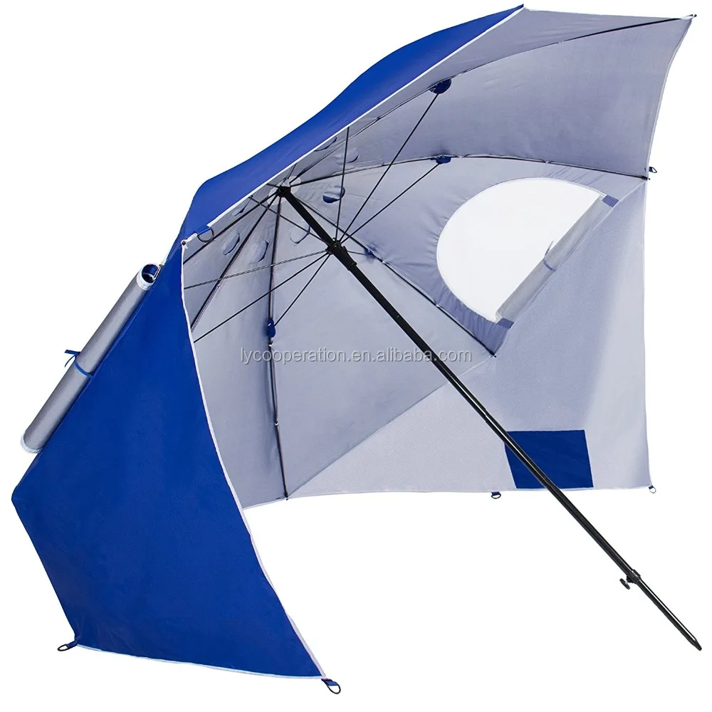 Beach Portable Sun Umbrella Shelter Park Canopy Tent With Ground Sun Umbrella Shelter Park Canopy Tent