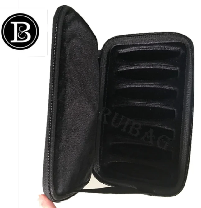 Harmonica Cases Storage Case Pu Leather Black Harmonica Zippered