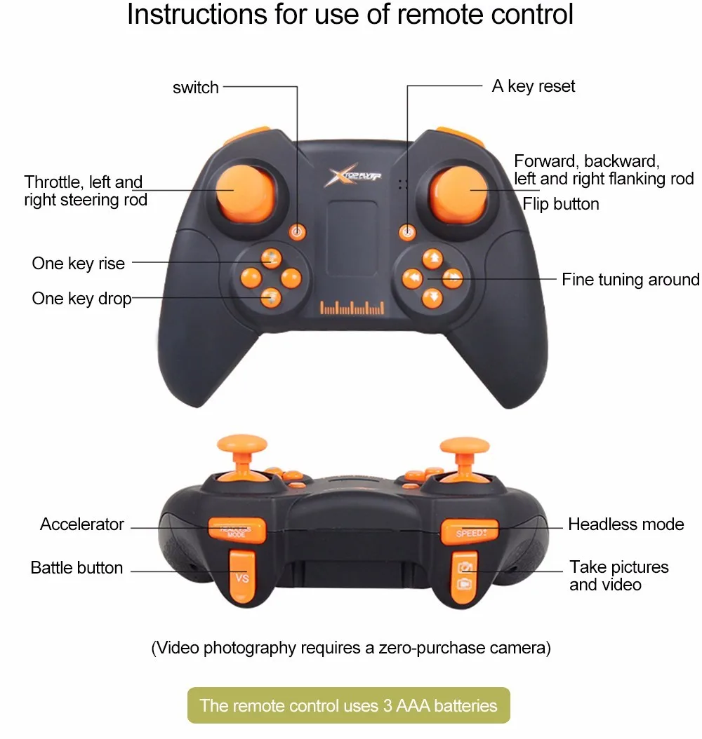 Best And Hot! Global Drone Yd-a20 Battel/fighting Drone One Key