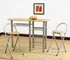 Wooden breakfast dining table set for lovers