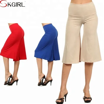 wide leg gaucho jeans