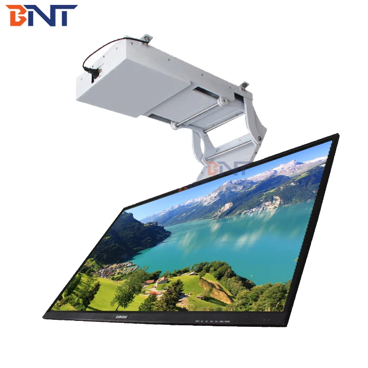 Motorized Tv Ceiling Flip Down Lift Mechanism 32~53 Inch Tv Monitor