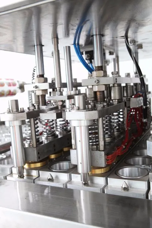 Ac Inverter Plastic Jelly Pudding Cup Filling Sealing Machine For