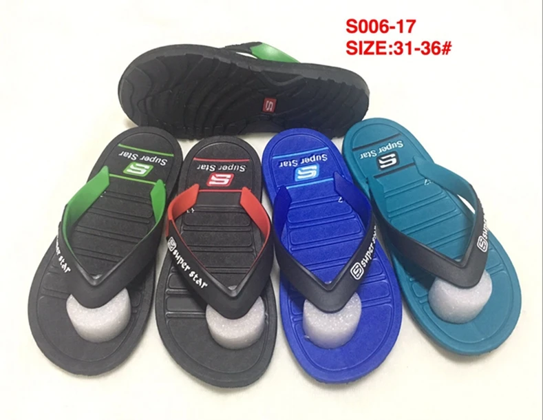 Wholesale Flip Flops Beach Pvc Plastic Shoes Kids Flip Flops Non Slip ...