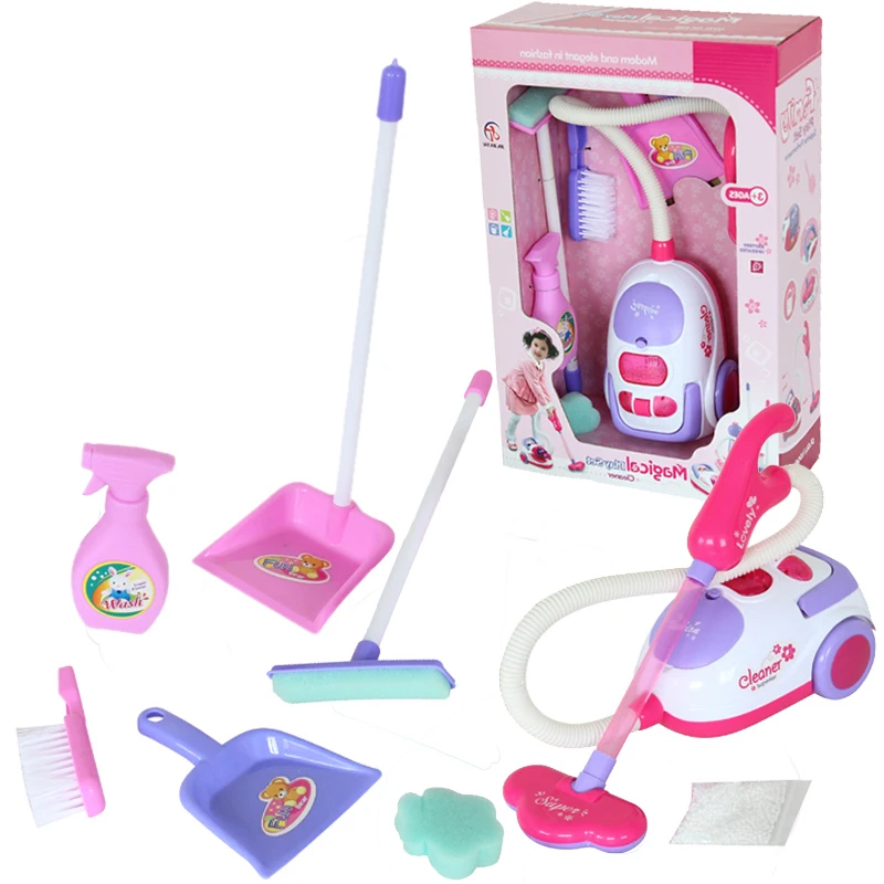 Free shipping Chirstmas gift for children Cleaning tool toy vacuum cleaner Cleaning Kit Play house toys