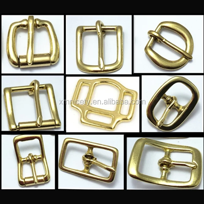 leather belt brass buckle