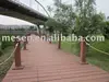 plastic+wood fiber composite solid decking/timber
