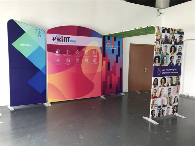 Portable 10x10 Exhibition Booth With Tv Stand Trade Show Booth Display