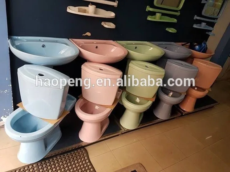 Sri Lanka Colored Toilet Factory Price Two Piece Water Closet Washdown