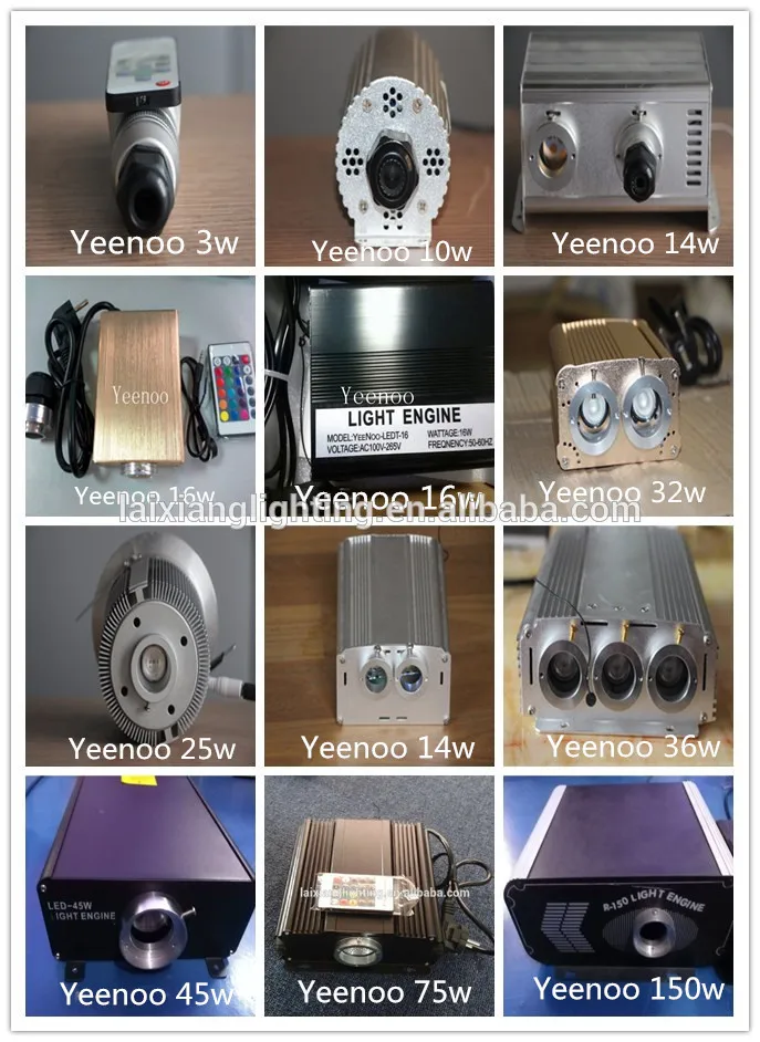 Yeenoo design top 5 fiber optic factory build Sky Star decoration ceiling board light optic fiber ceiling lamps