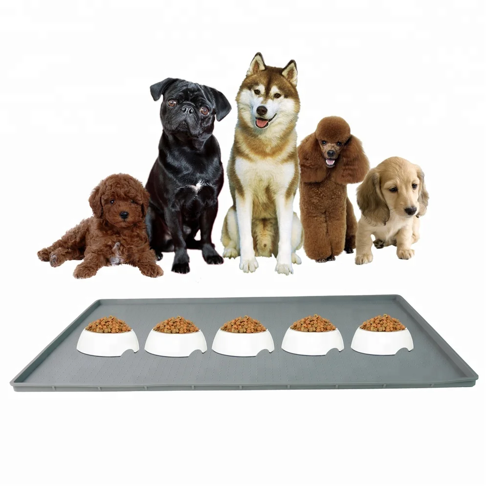 Hot Selling Silicone Mat Pet Clear Soft Custom Dog Feeding Mat Silicone