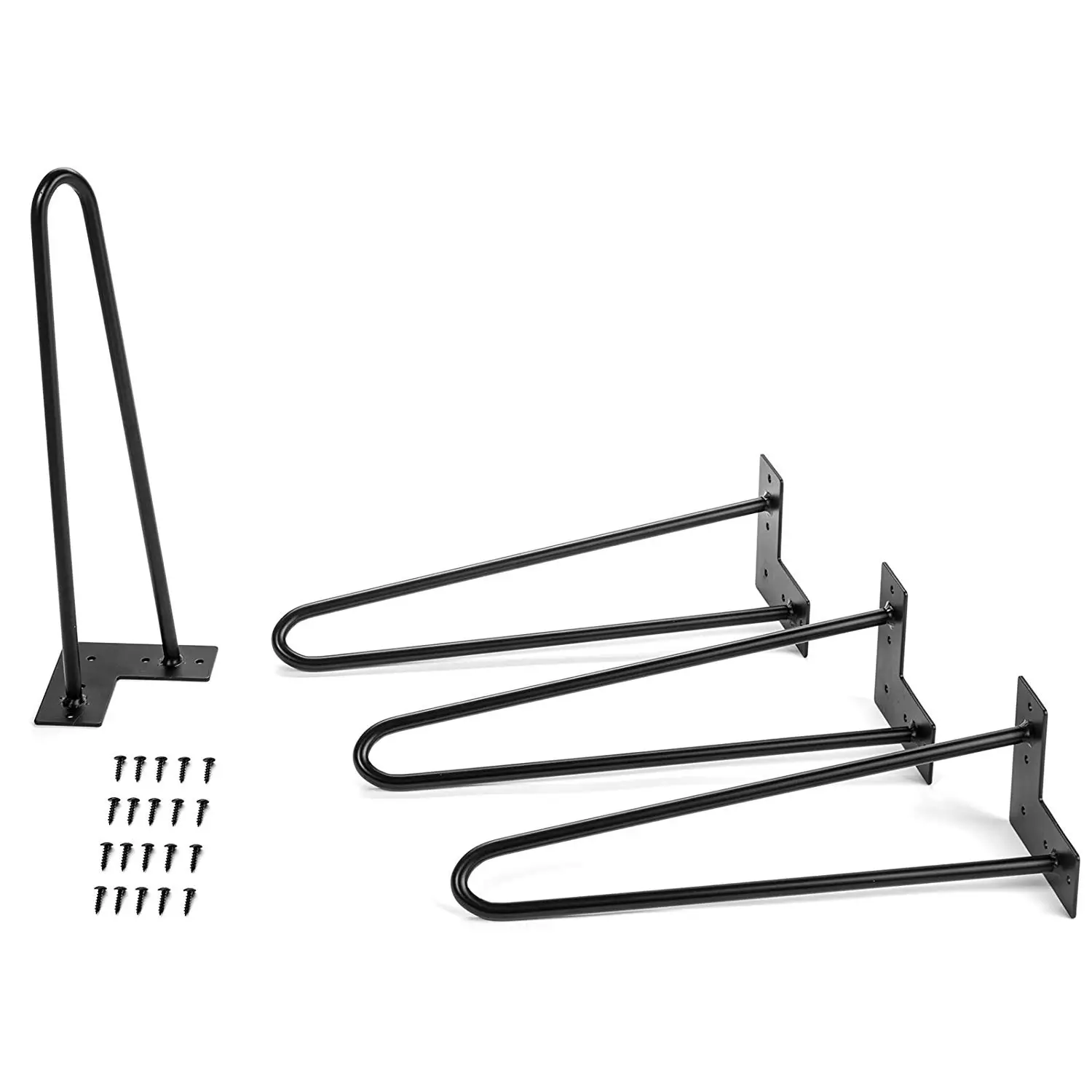 6 Inch Table Legs Find Deals On Line At Get Quotations 24 Inch 2 Rod Black Hairpin Legs 1 Thick Heavy Duty