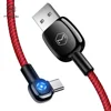 Mcdodo braided wire 1m/1.5m data cable for type-c. 90 degree elbow auto disconnect,smaller and smarter