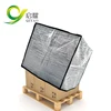 Waterproof reusable aluminum bubble thermal insulation pallet cover