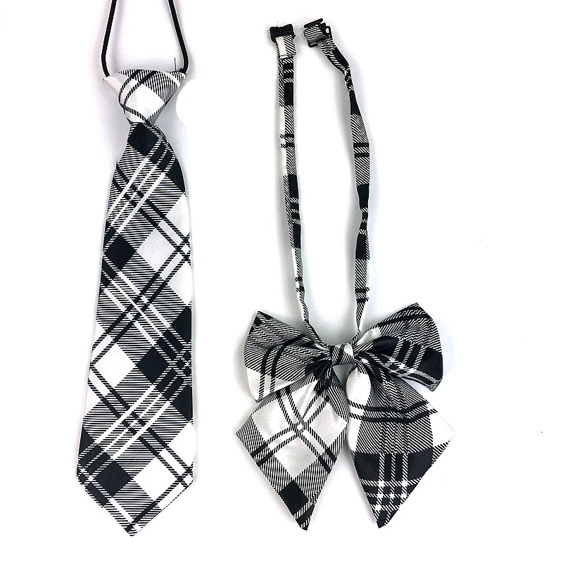 High quality Unisex Imitation silk tie collar flower cable tie student bow tie for School