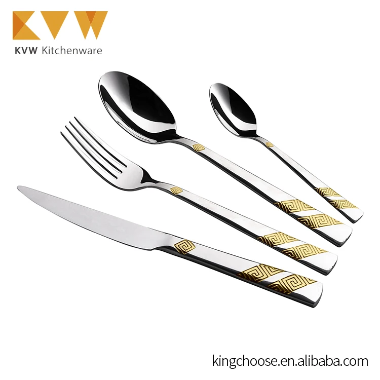 2018 Dubai Wholesale Market Dinnerware Sets Stainless Steel Cutlery