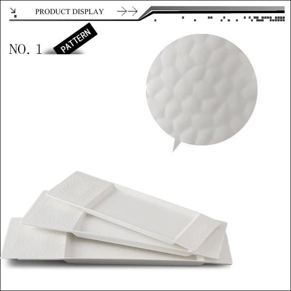 New Design White Porcelain korean dinnerware set / square plate and dish for hotel