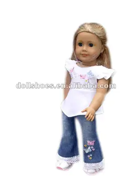 Casual Cute Butterfly 18 Inch Doll Sports Outfit American Girl