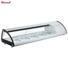 Commercial Top Evaporator Sushi Glass Open Display Showcase