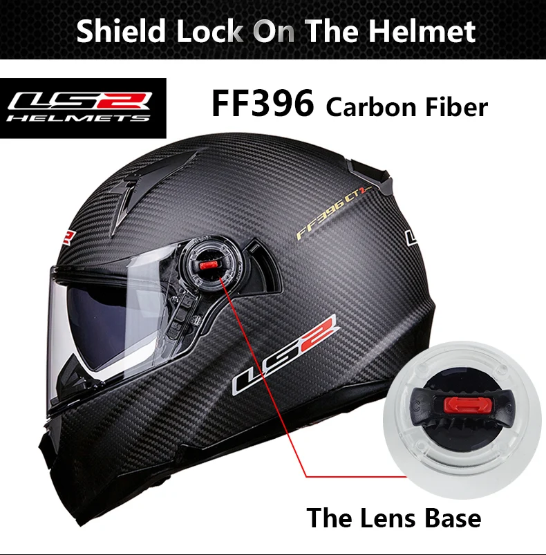 ls2 helmet visor lock