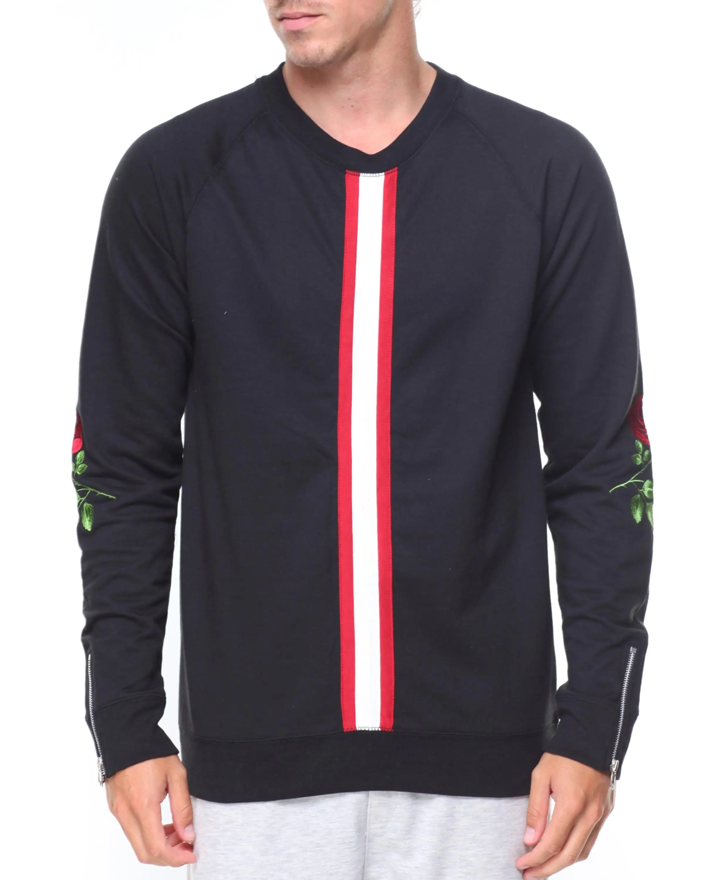 新款定制刺绣圆领套头衫男士休闲运动衫 - buy 男士运动衫,休闲运动衫