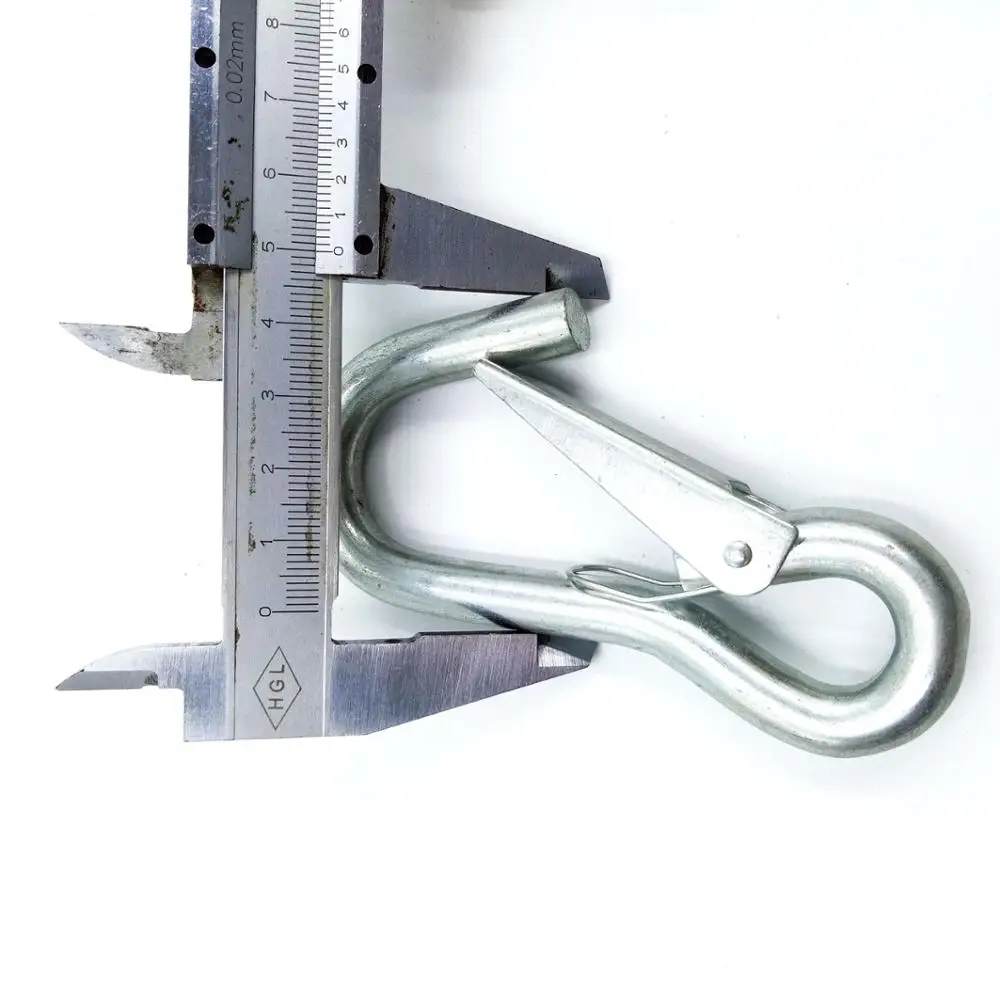 Heavy Duty Zinc Plated Spring Carabiner Rigging Hardware Cargo Hook for Marine