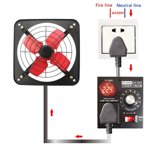 Speed Controller, 4000W, AC220V, 0-220V - detail 10