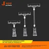 double round disk Pop clip with spring /retractable advertising tag holder clip/double clip with adhesive tape