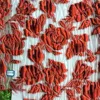 shaoxing factory fashional new floral woven light fabric organza fabric jacquard polyester dress fabric