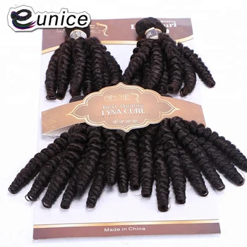 Eunice Tight Curl Fumi Hair Weaves 4piece Set Synthetic Baby Hair