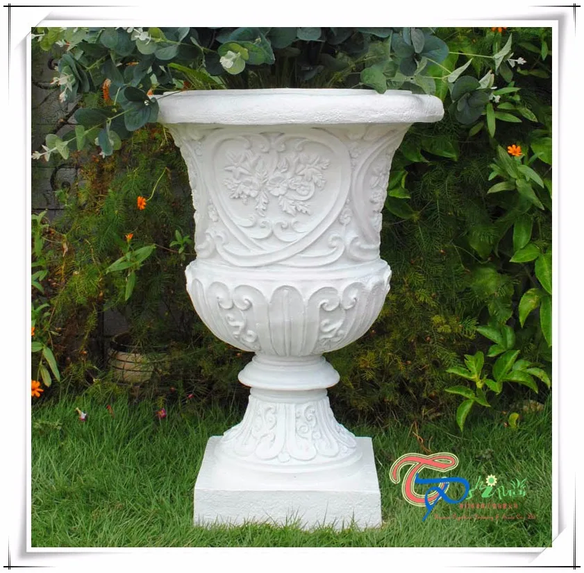 Handmade Fiberglass Decorative Garden Pedestal Flower Pots Buy